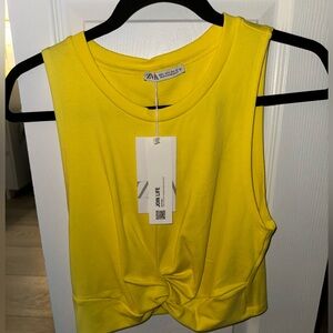 Yellow Zara Crop Top